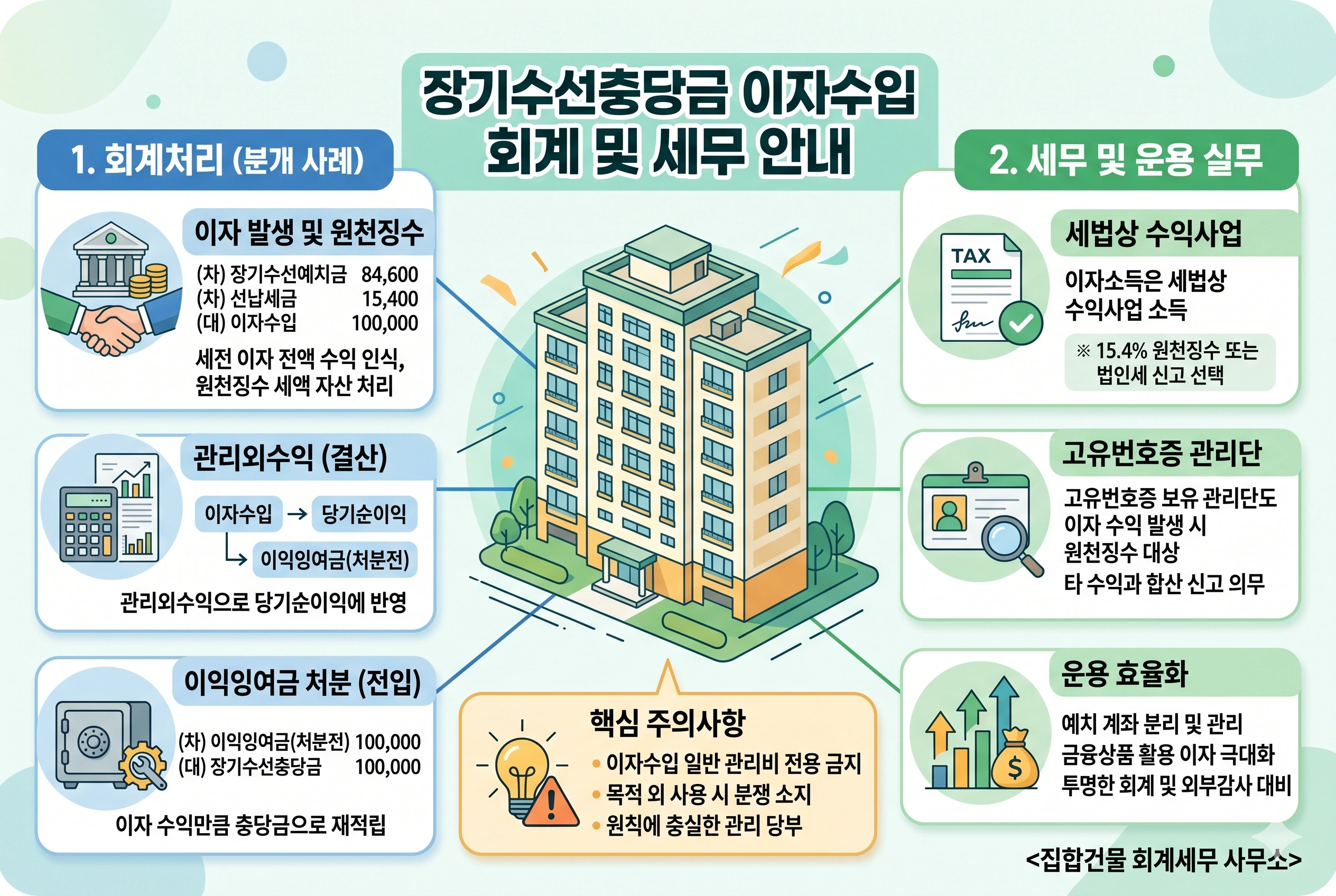 장기수선충당금 이자수입 회계처리 및 법인세 신고 실무 가이드
